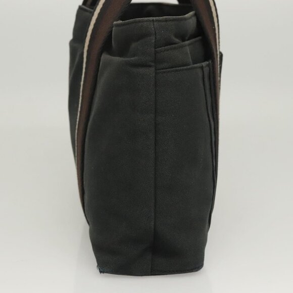 HERMES Toroca Horizontal PM Hand Bag Canvas Black Auth - Picture 4 of 16